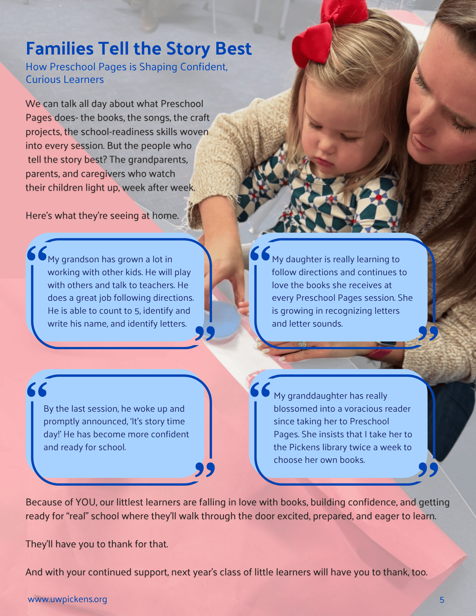 Preschool Pages report p5