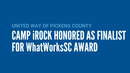 Camp iRock honored as finalist for What Works SC Award