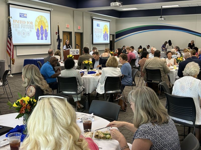 People gathered at the Annual Meeting