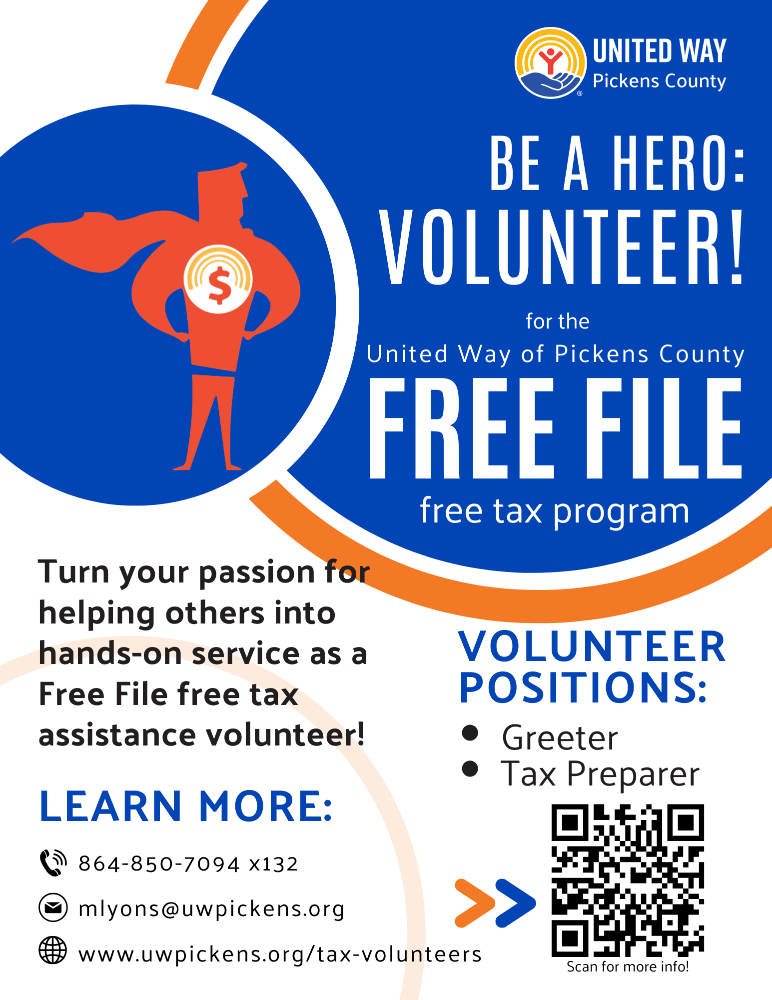 Free File Volunteer Recruitment Flyer