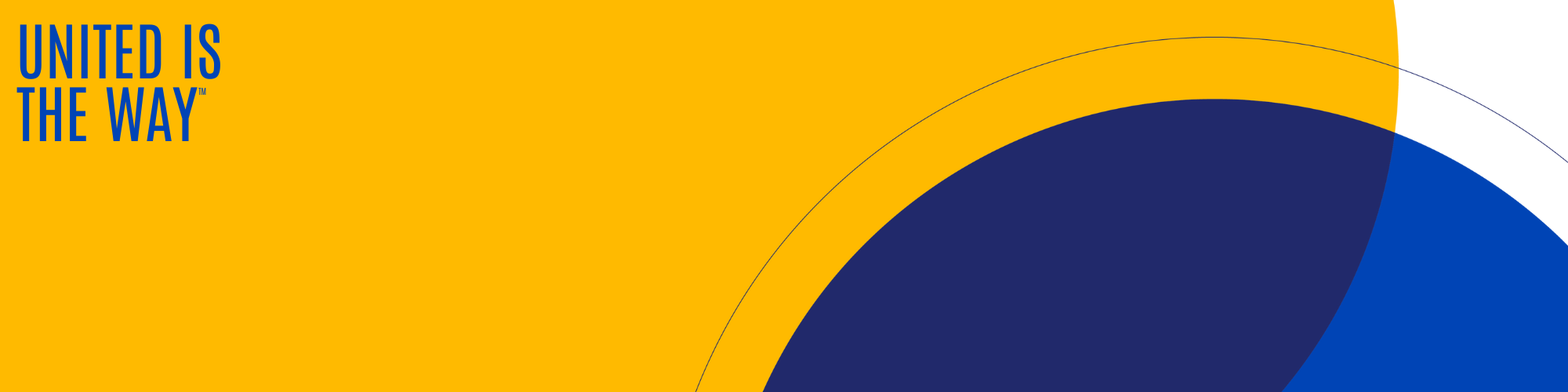 United is the Way colorful banner