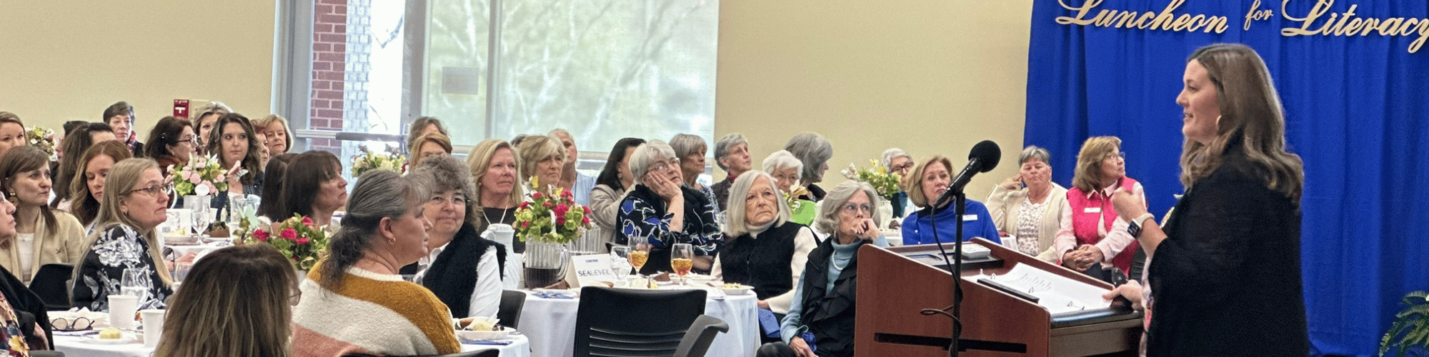 Keynote speaker Jessica Patterson at the Luncheon for Literacy 2023
