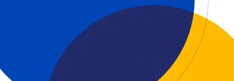 Blue and yellow overlapping circles