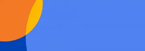 Blue and yellow overlapping circles