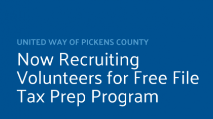 Now recruiting volunteers for Free File Tax Program