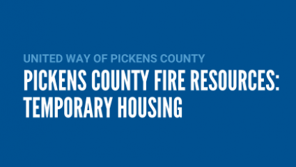 Pickens County Fire Resources: Temporary Housing